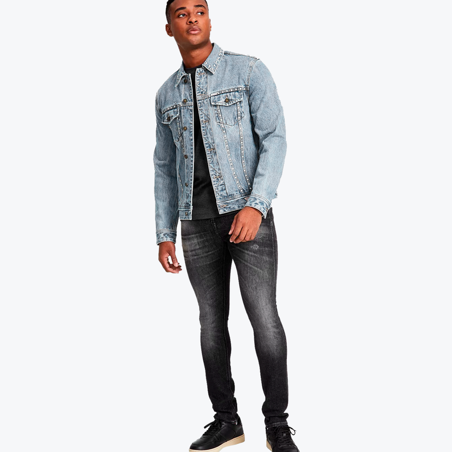 Studded denim jacket