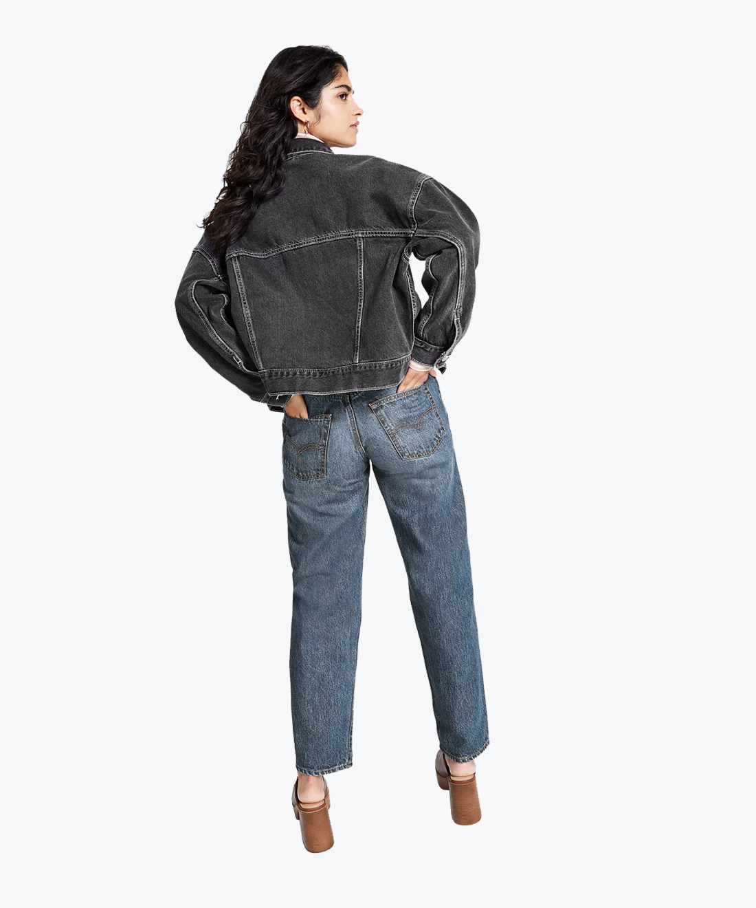 Oversized denim jacket