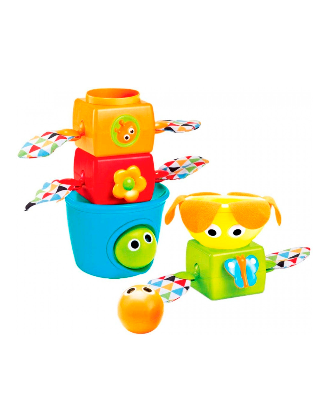 Pyramid flower toy