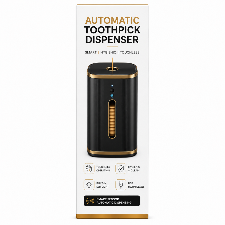 Automatic Toothpick Dispenser – One-Touch Hygienic Toothpick Holder