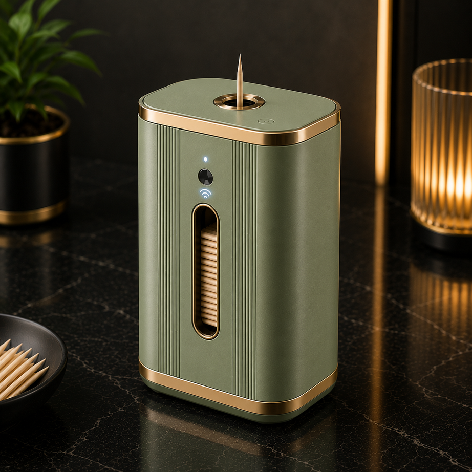 Automatic Toothpick Dispenser – One-Touch Hygienic Toothpick Holder